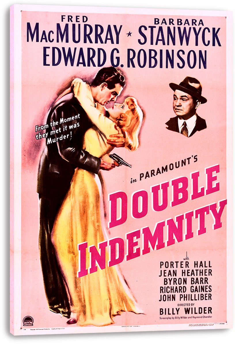 Double Indemnity Decorative Painting (paper and canvas) art poster printing print