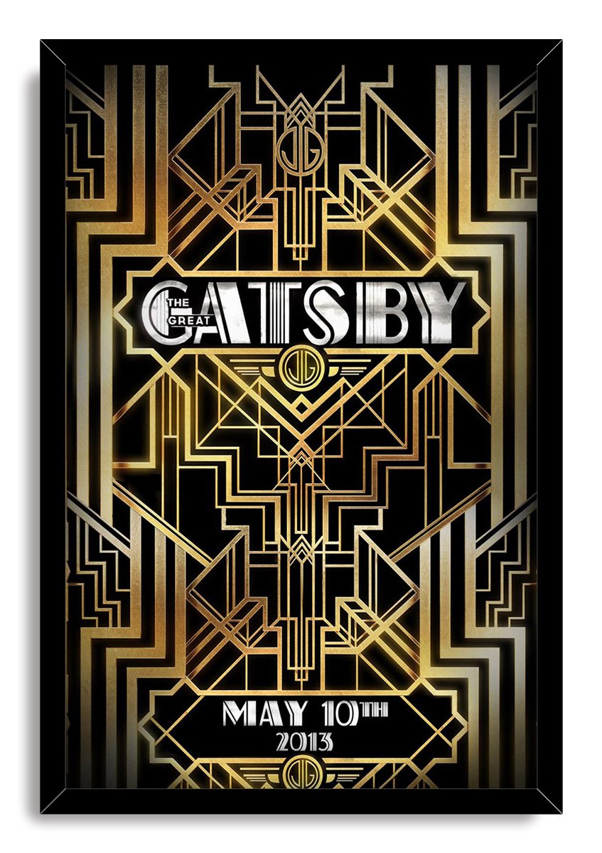 The Great Gatsby Art Deco Movie Poster Decorative Painting (paper and canvas) art poster printing print