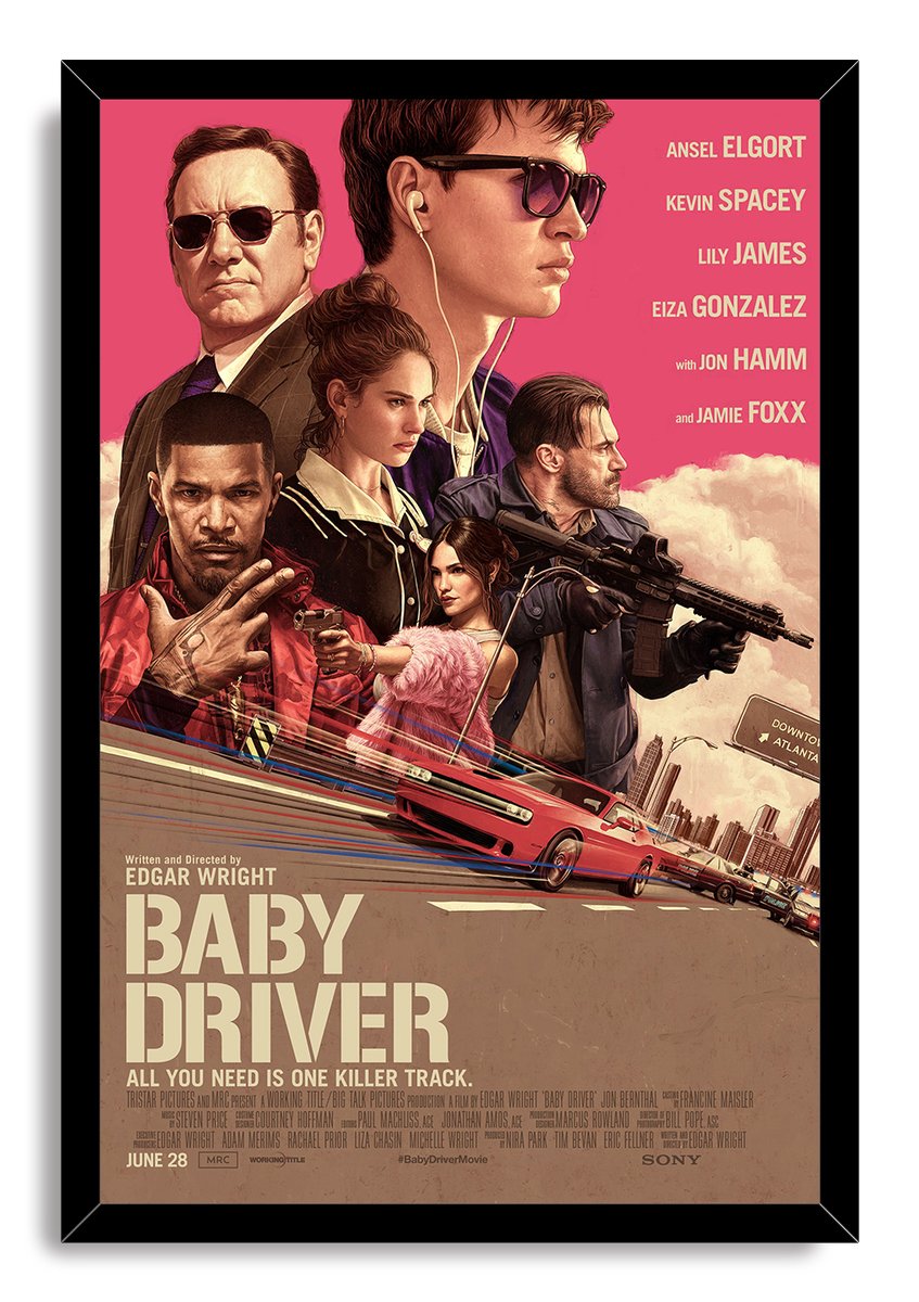 Baby Driver Movie Poster Decorative Painting (paper and canvas) art poster printing print
