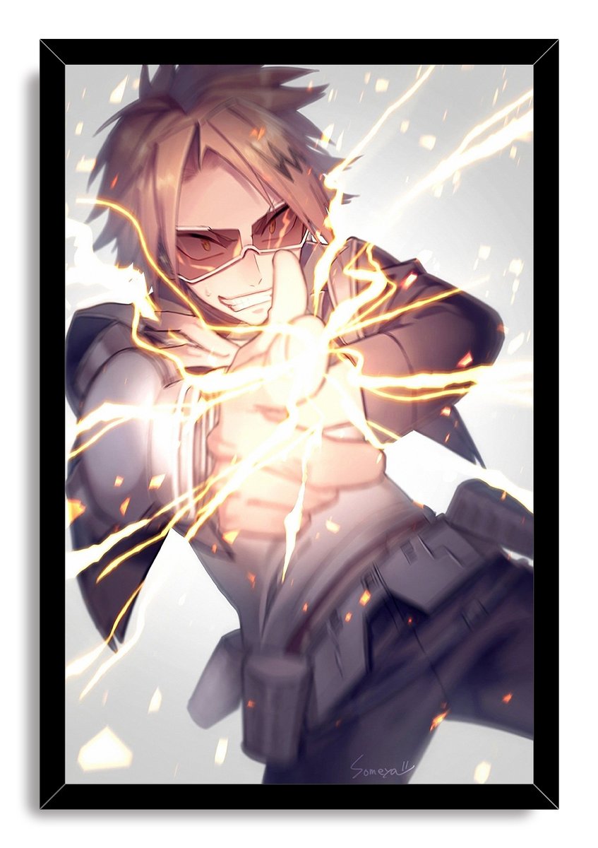Denki Kaminari My Hero Academia Decorative Painting (paper and canvas) art poster printing print
