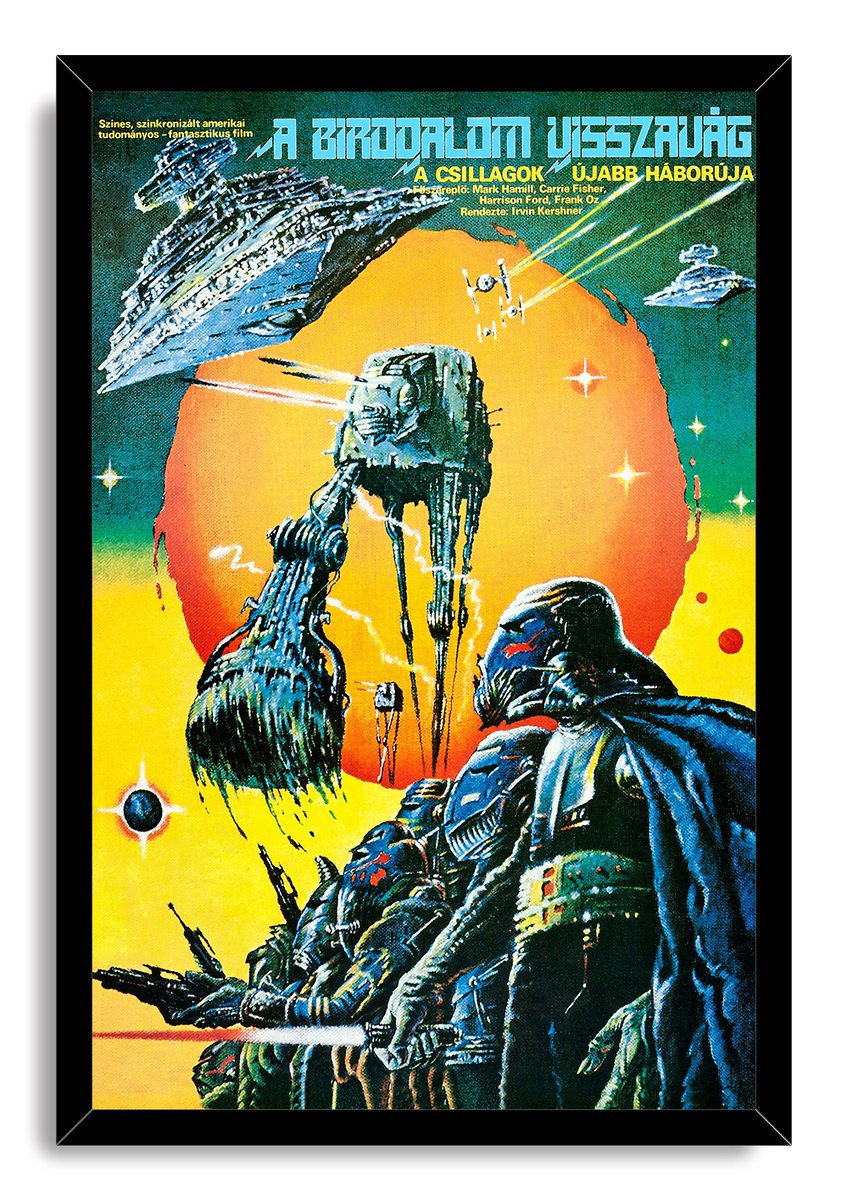 Star Wars The Empire Strikes Back Darth Vader & AT-AT Decorative Painting (paper and canvas) art poster printing print