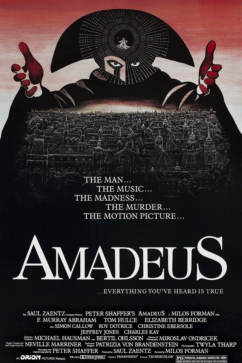 Amadeus Movie Poster Decorative Painting (paper and canvas) art poster printing print