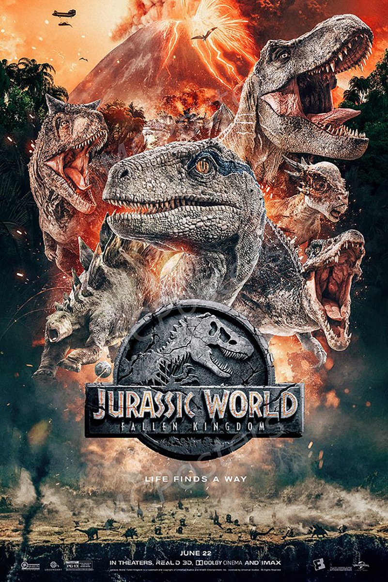 Jurassic World Dinosaurs Decorative Painting (paper and canvas) art poster printing print
