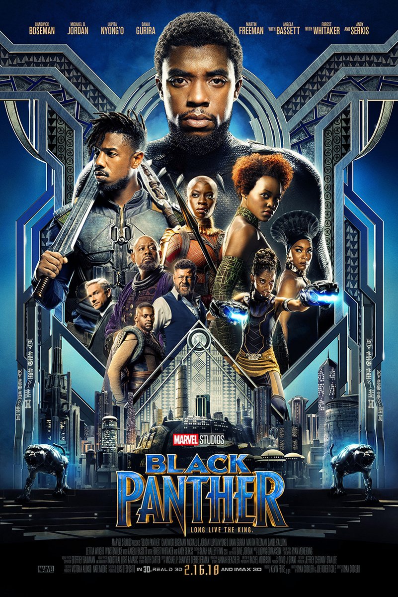 Black Panther Movie Decorative Painting (paper and canvas) art poster printing print