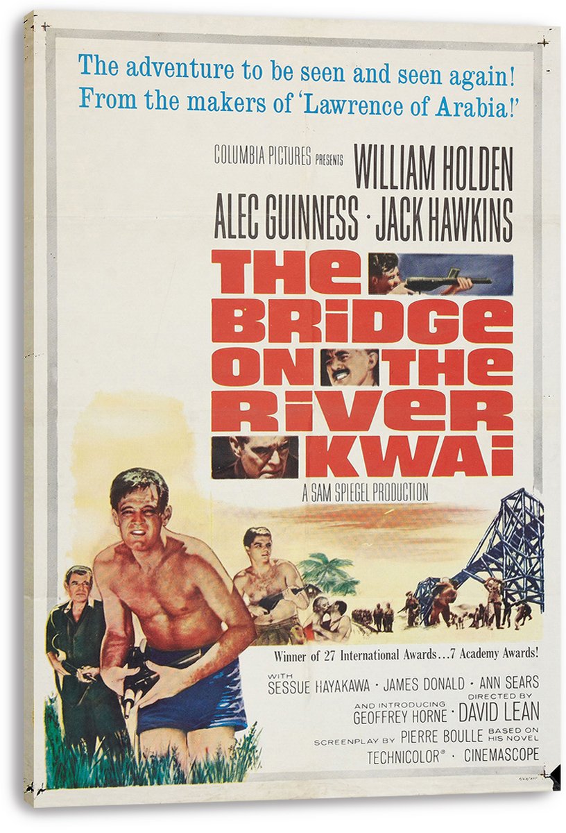 The Bridge on the River Kwai Movie Poster Decorative Painting (paper and canvas) art poster printing print
