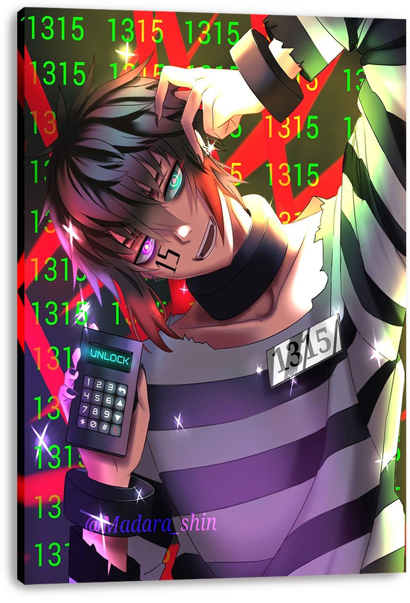 Rebellious Anime Character Decorative Painting (paper and canvas) art poster printing print