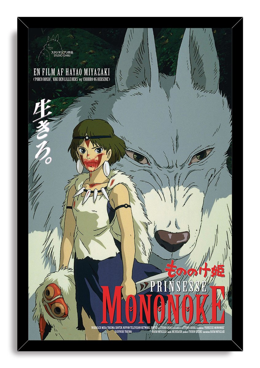 Princess Mononoke Decorative Painting (paper and canvas) art poster printing print