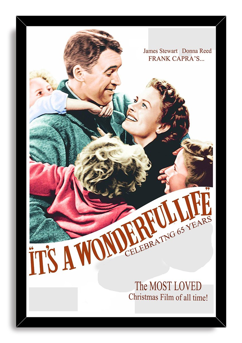"It's a Wonderful Life" Movie Poster Decorative Painting (paper and canvas) art poster printing print