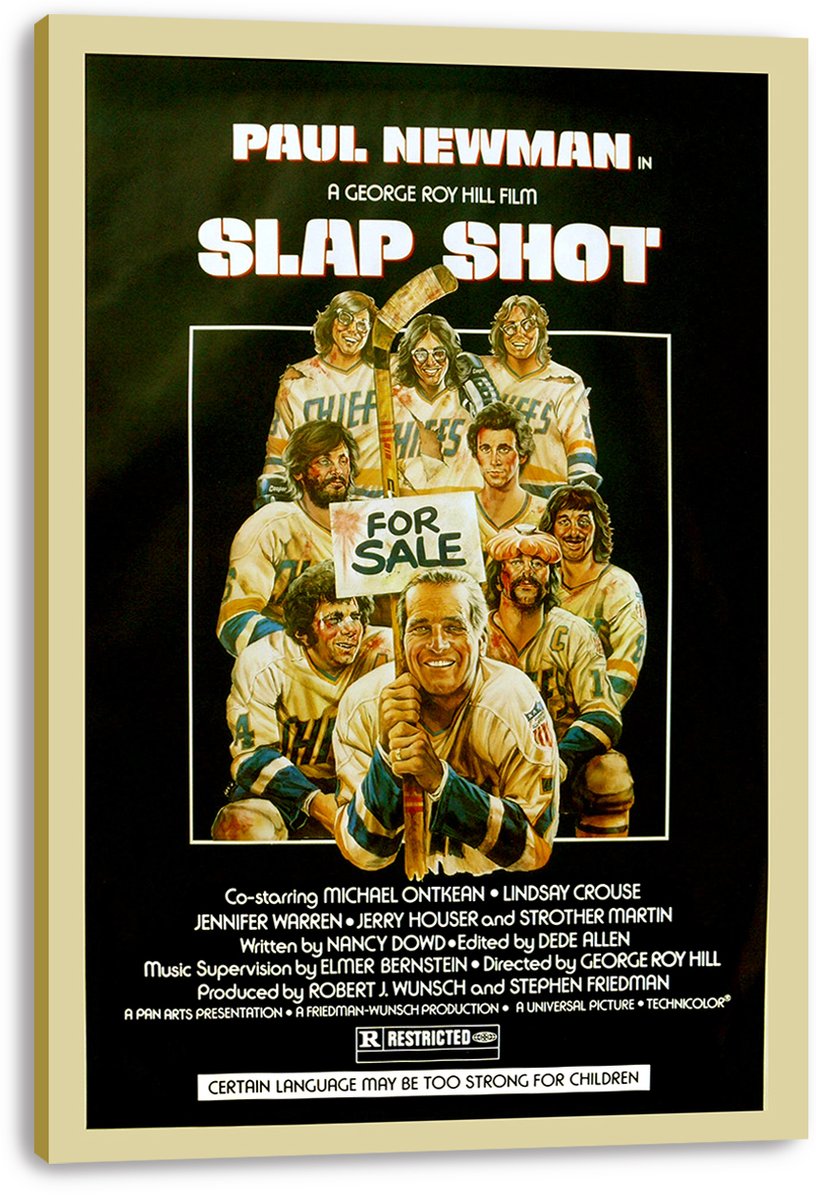 Slap Shot Paul Newman Hockey Movie Decorative Painting (paper and canvas) art poster printing print