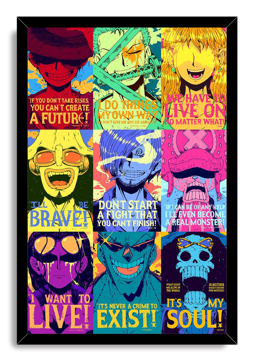 One Piece Straw Hat Pirates Decorative Painting (paper and canvas) art poster printing print