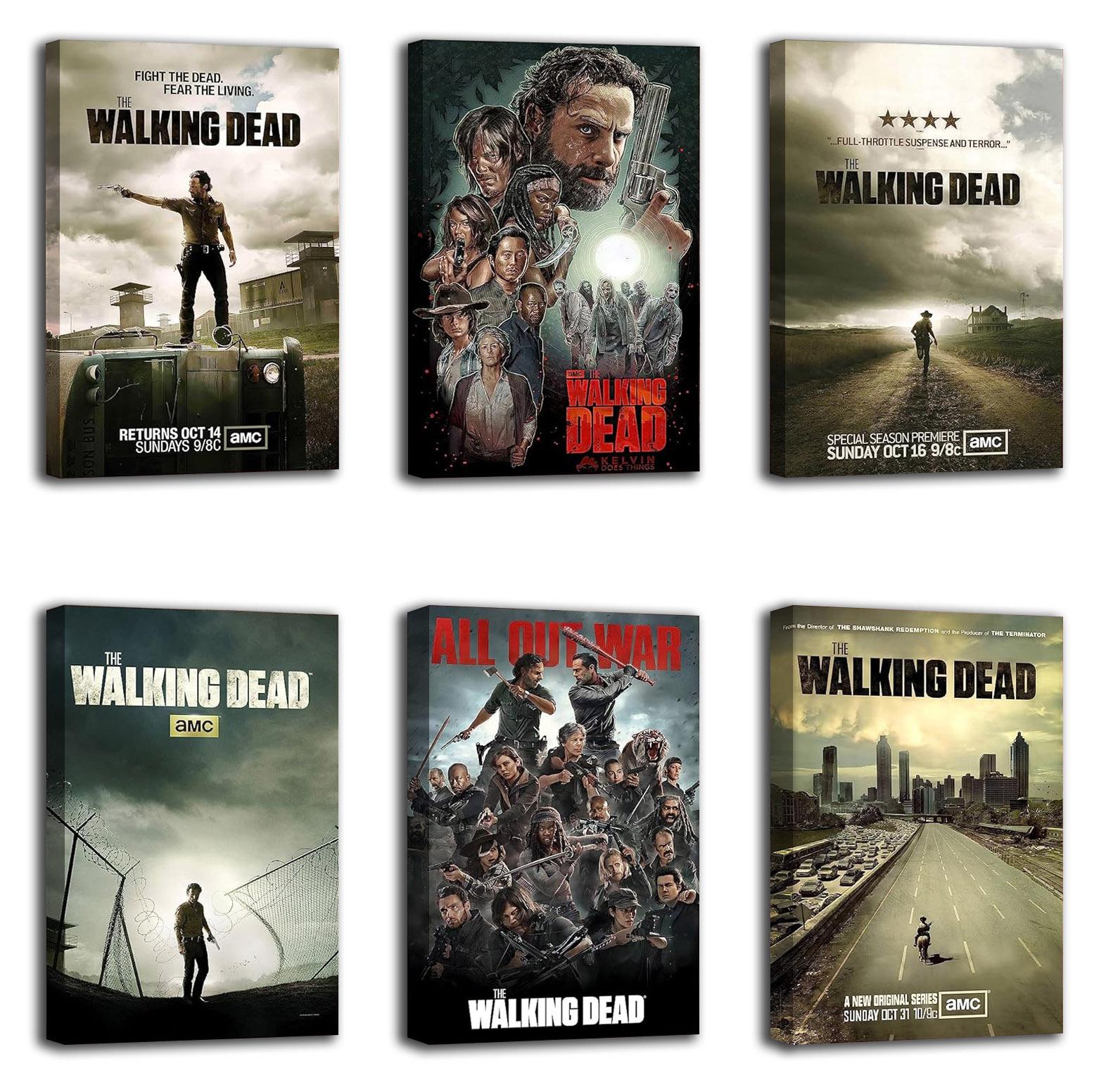 The Walking Dead Poster TV Series Movie for Room Print Set of 6 fix Wall (paper and canvas) art poster printing print