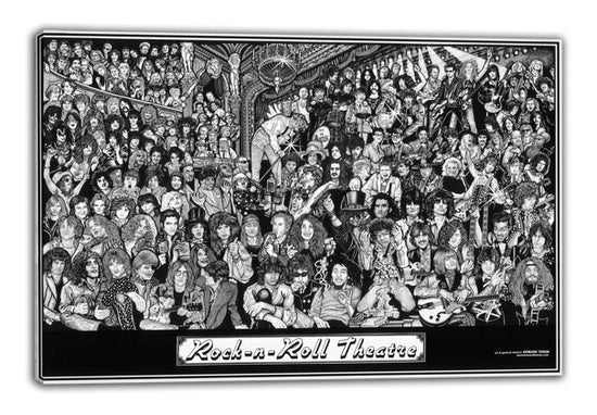 Rock n Roll Theatre Poster Print Rock Metal Alt Punk Music Bands B07NTT8M87