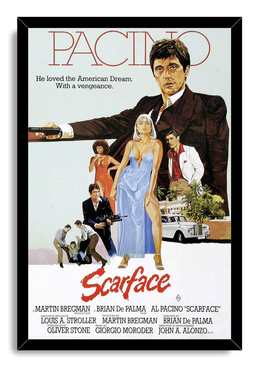 Scarface Movie Decorative Painting (paper and canvas) art poster printing print