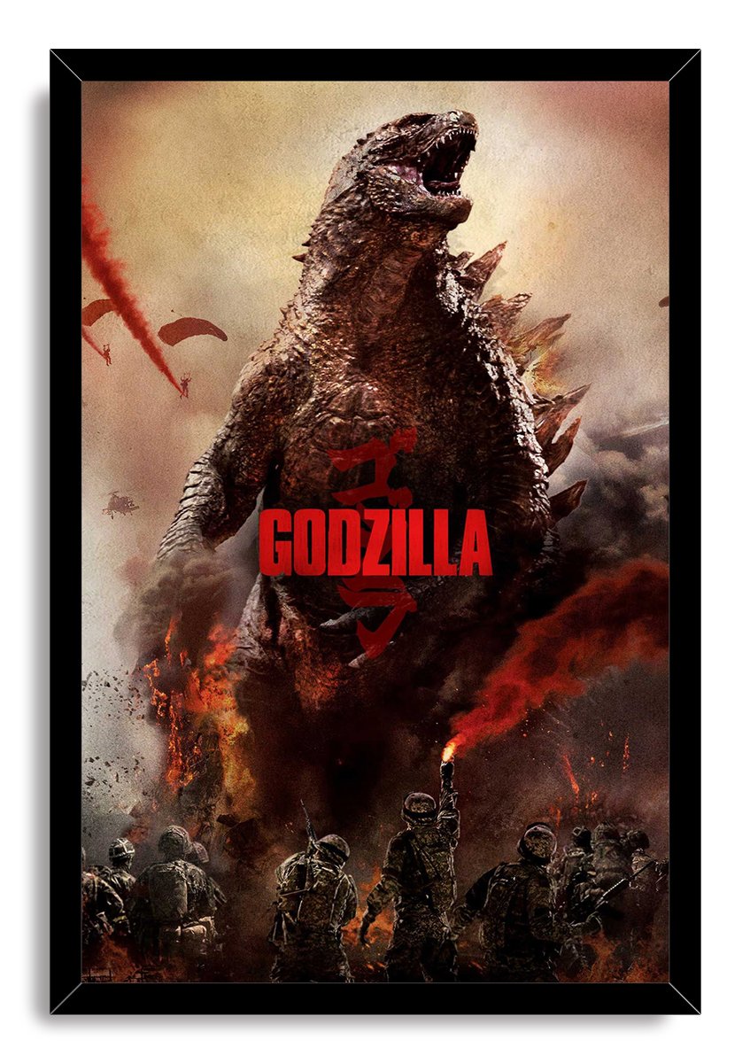 Godzilla Decorative Painting (paper and canvas) art poster printing print