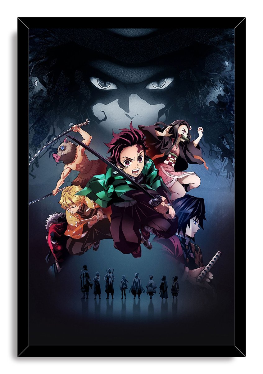 Demon Slayer Characters Anime Decorative Painting (paper and canvas) art poster printing print