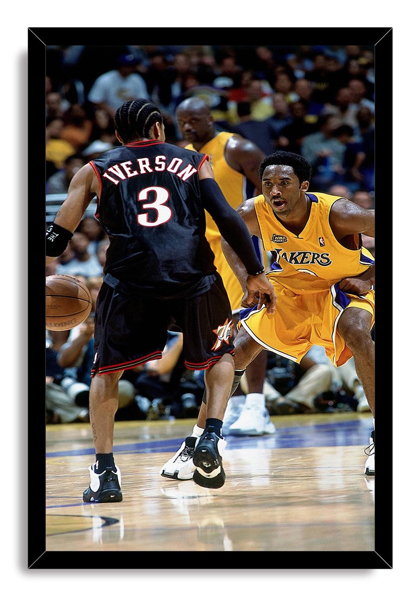 Kobe Bryant and Allen Iverson Decorative Painting (paper and canvas) art poster printing print