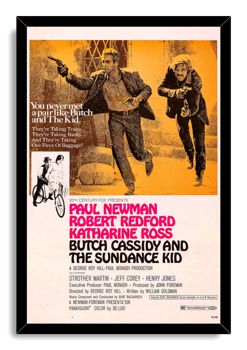Butch Cassidy and the Sundance Kid Paul Newman Robert Redford Decorative Painting (paper and canvas) art poster printing print
