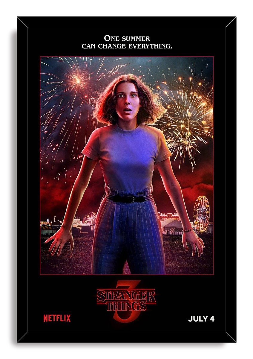 Eleven Stranger Things Fireworks Decorative Painting (paper and canvas) art poster printing print