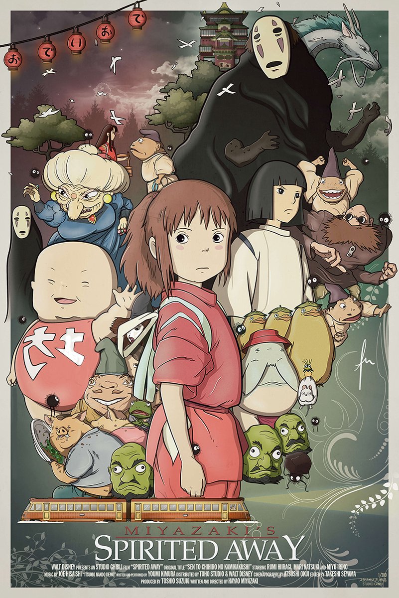 Spirited Away Decorative Painting (paper and canvas) art poster printing print
