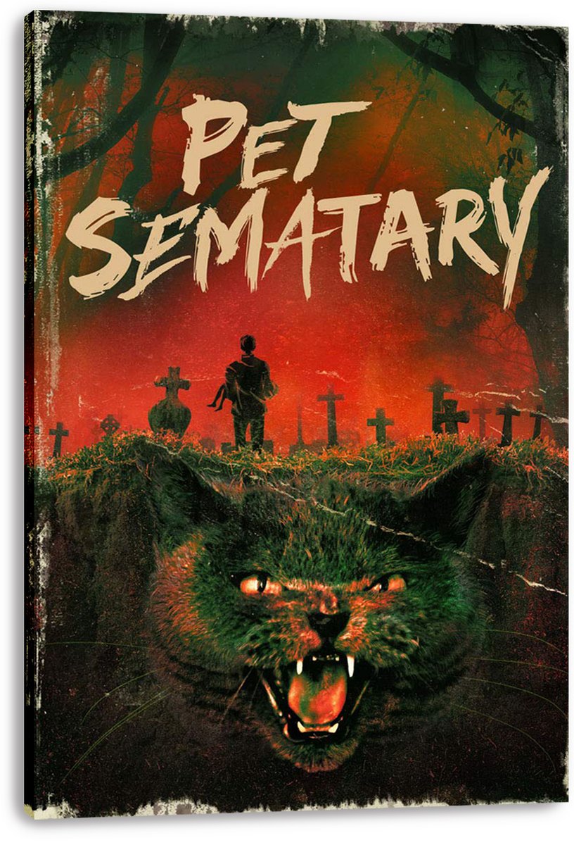 Pet Sematary Horror Film Decorative Painting (paper and canvas) art poster printing print