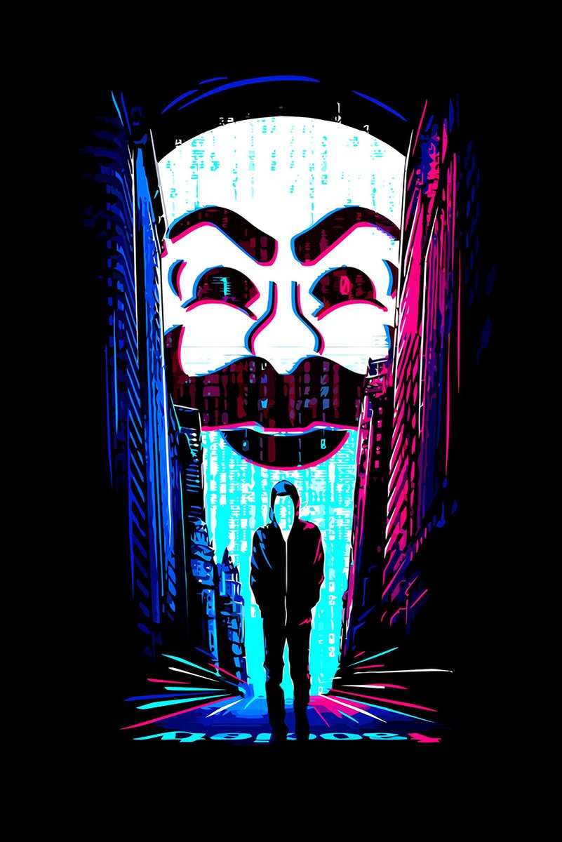 Mr. Robot Fsociety Mask Cyberpunk Decorative Painting (paper and canvas) art poster printing print