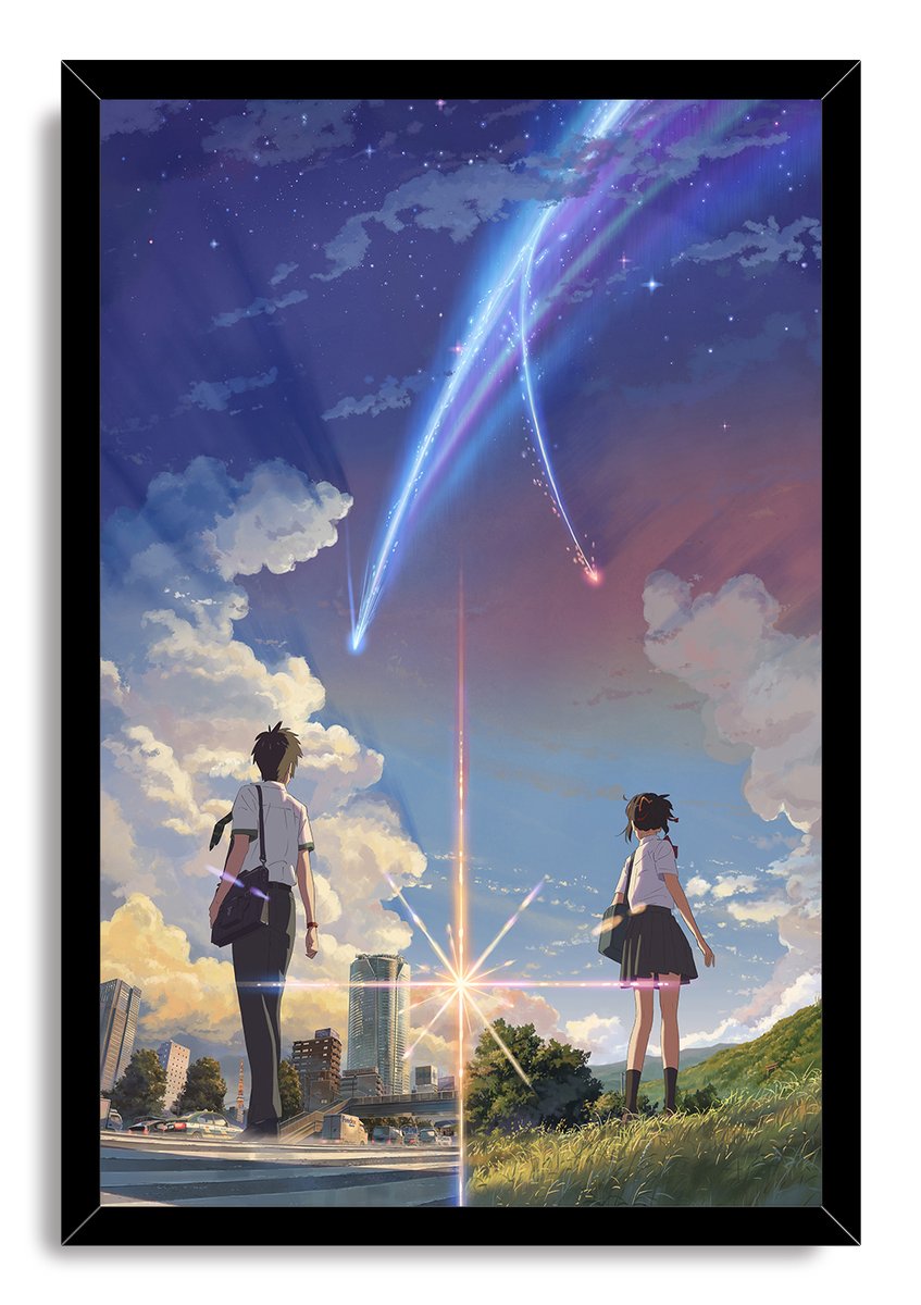 Your Name Anime Meteor Shower Decorative Painting (paper and canvas) art poster printing print