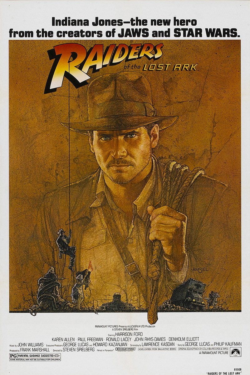 Indiana Jones Raiders of the Lost Ark Decorative Painting (paper and canvas) art poster printing print