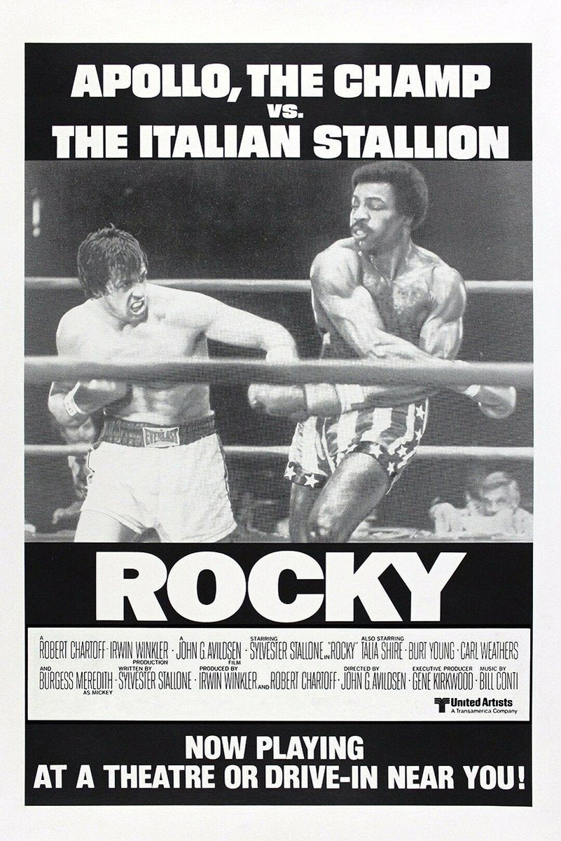 Rocky Balboa Apollo Creed Boxing Match Decorative Painting (paper and canvas) art poster printing print