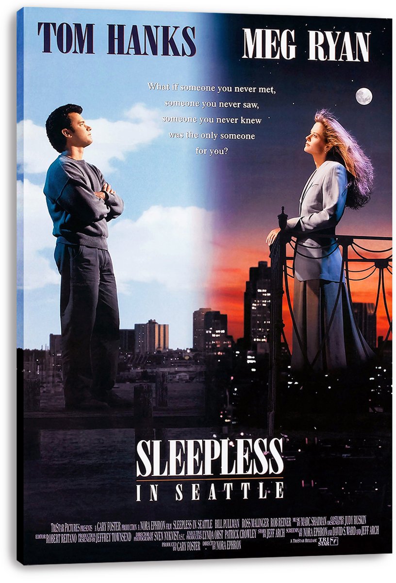 Sleepless in Seattle Tom Hanks Meg Ryan Movie Decorative Painting (paper and canvas) art poster printing print