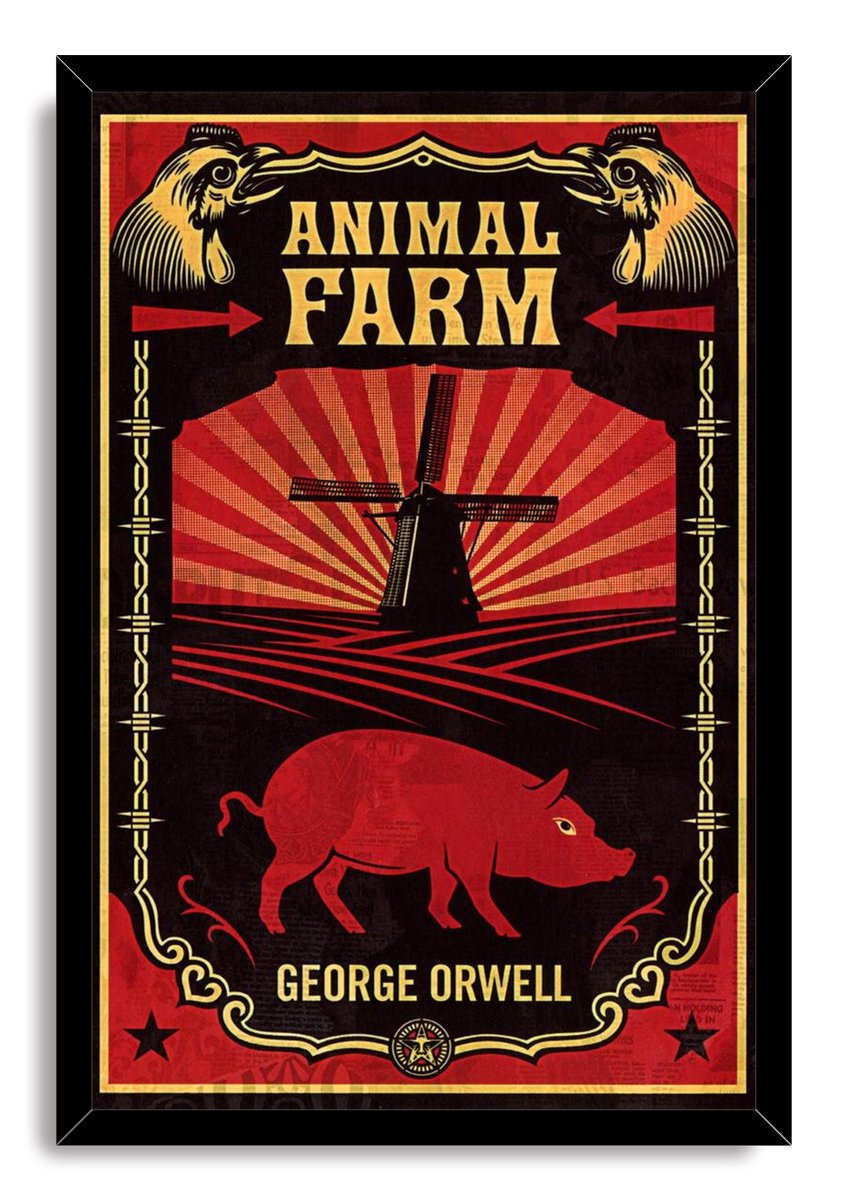 Animal Farm Decorative Painting (paper and canvas) art poster printing print