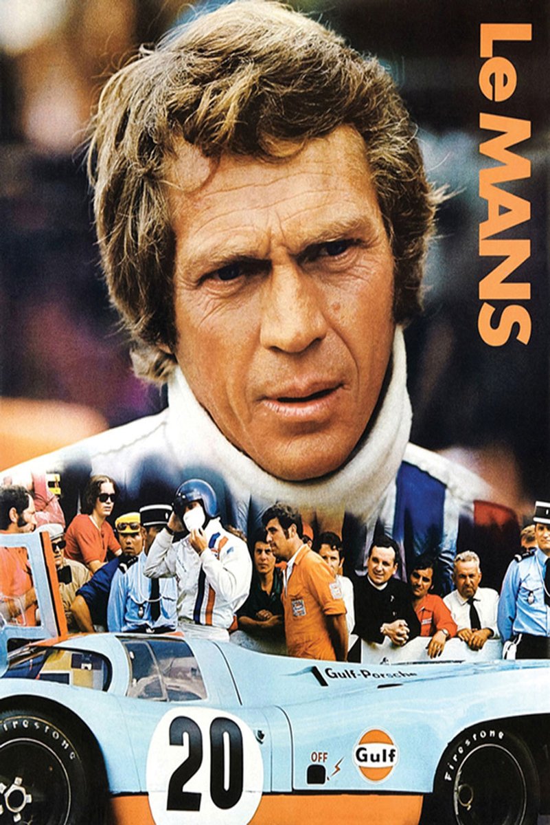 Steve McQueen Le Mans Movie Decorative Painting (paper and canvas) art poster printing print