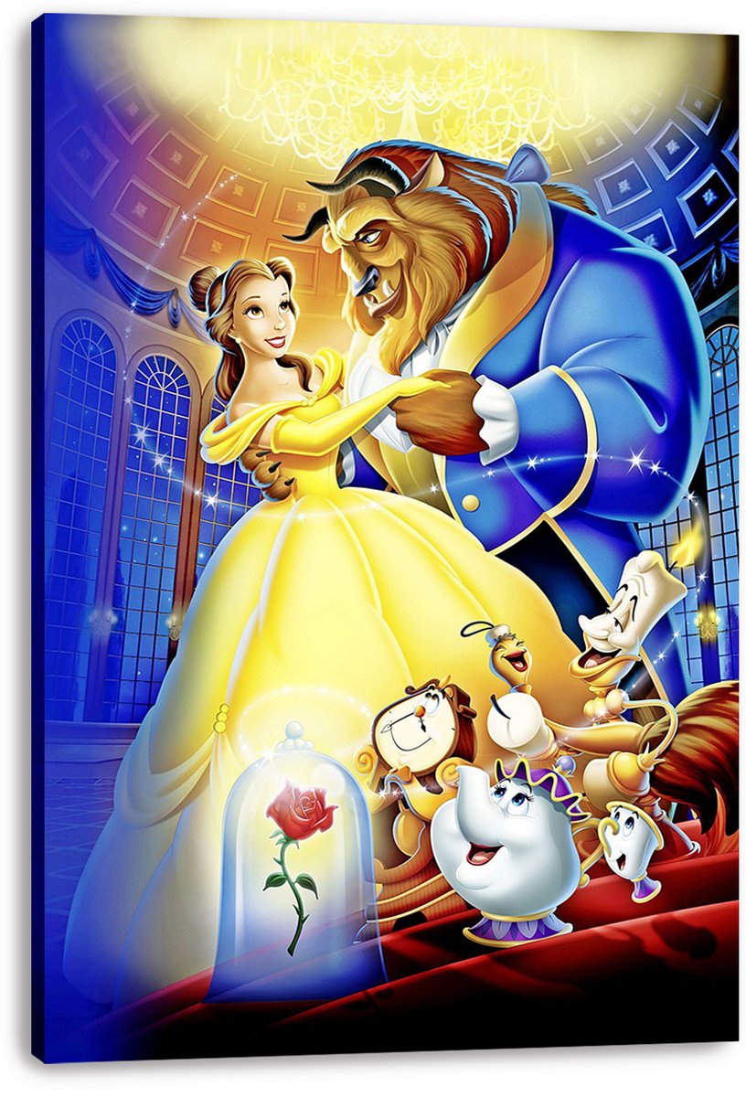 Beauty and the Beast Decorative Painting (paper and canvas) art poster printing print
