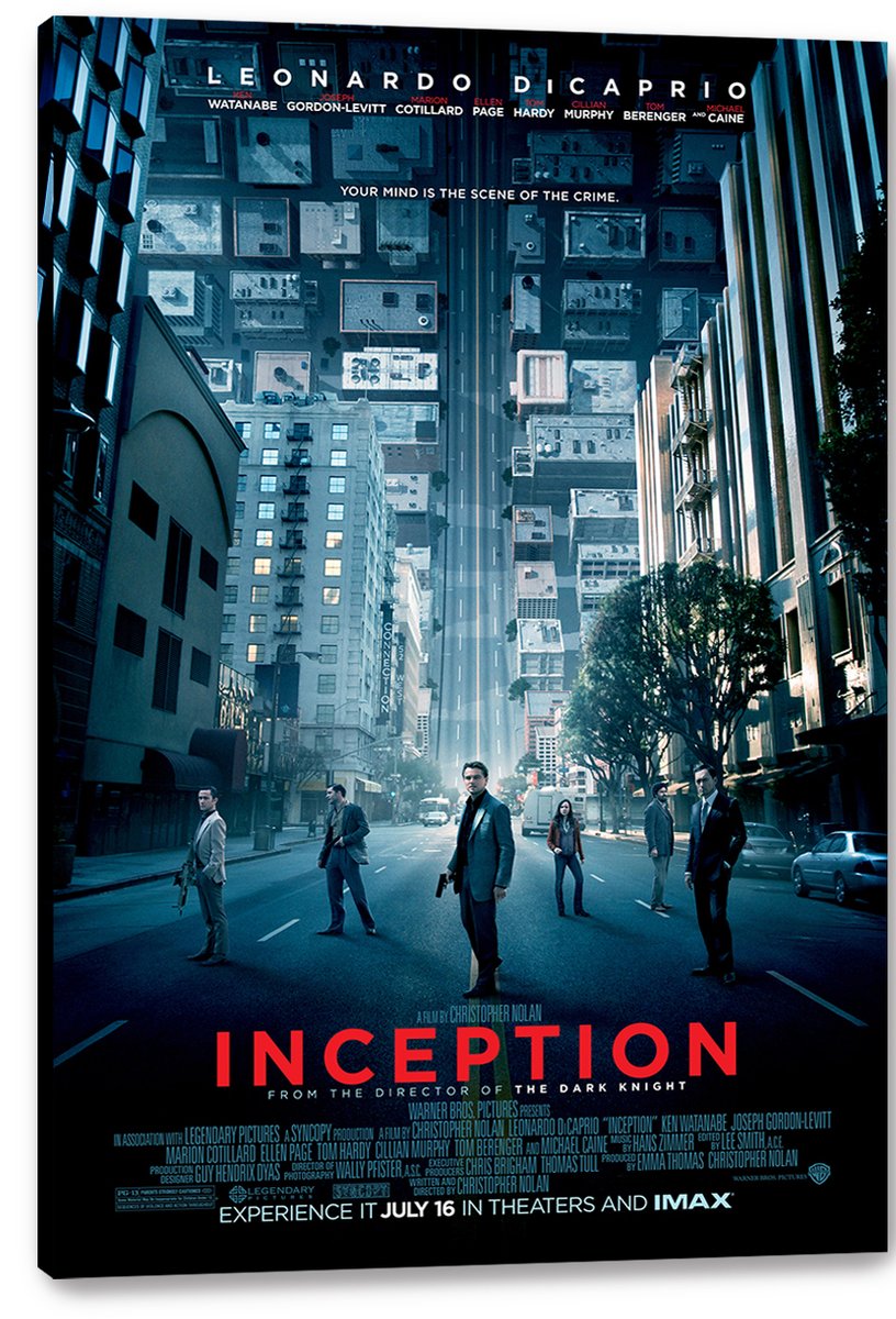 Inception Movie Poster Decorative Painting (paper and canvas) art poster printing print