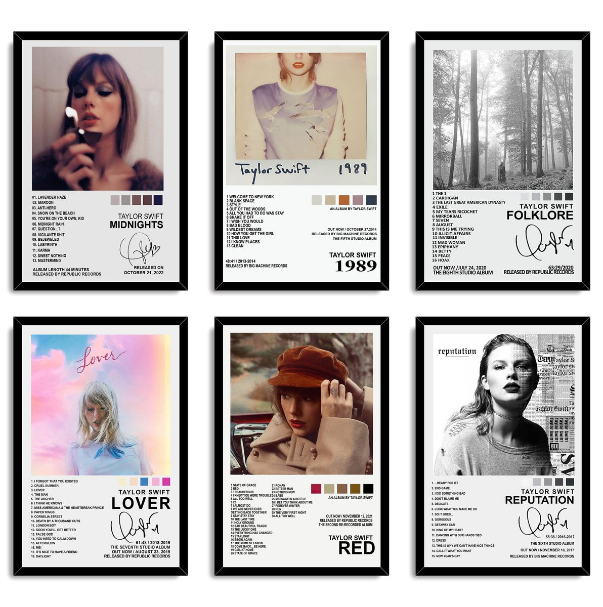 Taylor Swift Album Covers Decorative Painting (paper and canvas) art poster printing print