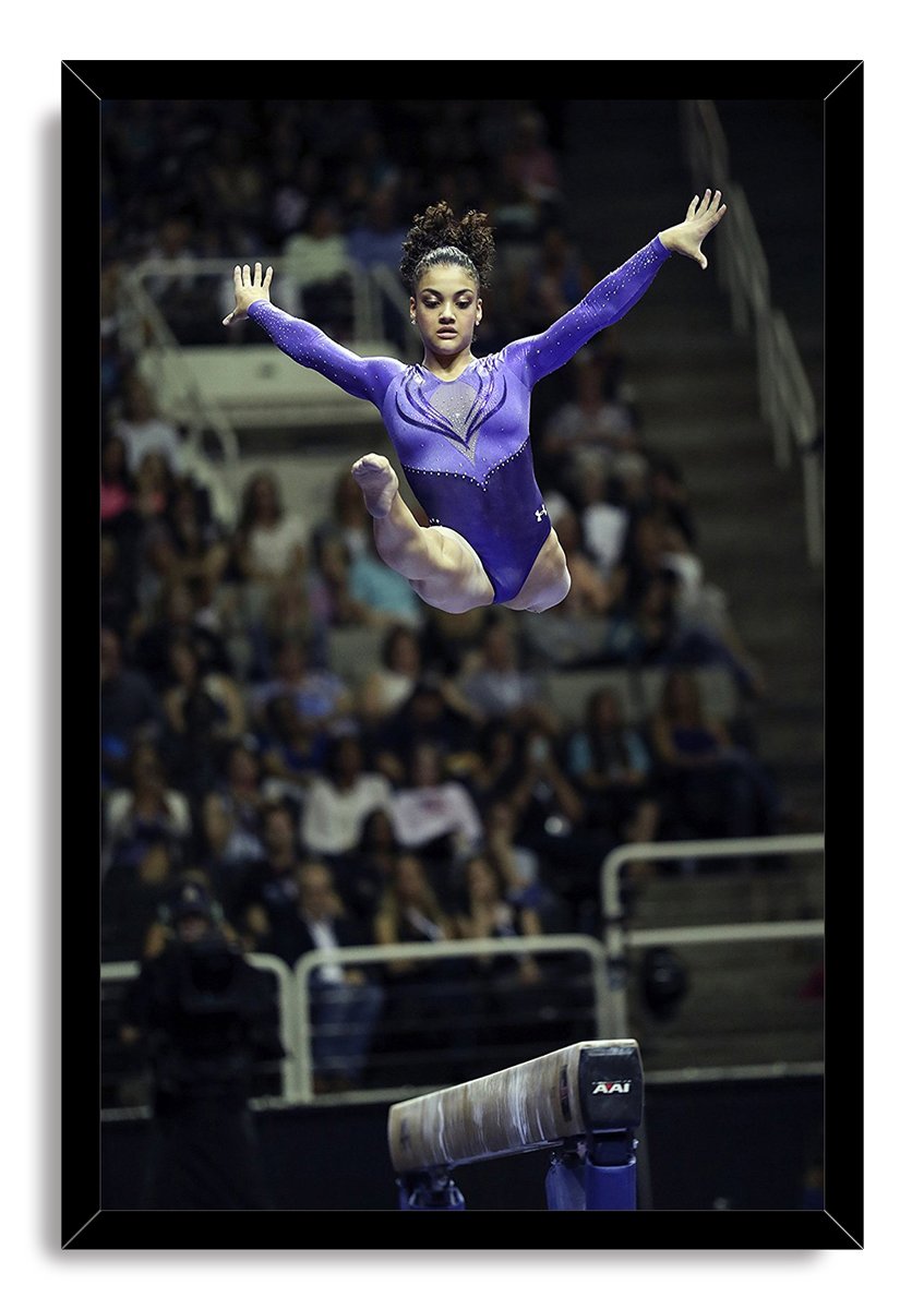 Gymnast Mid-Air Balance Beam Decorative Painting (paper and canvas) art poster printing print