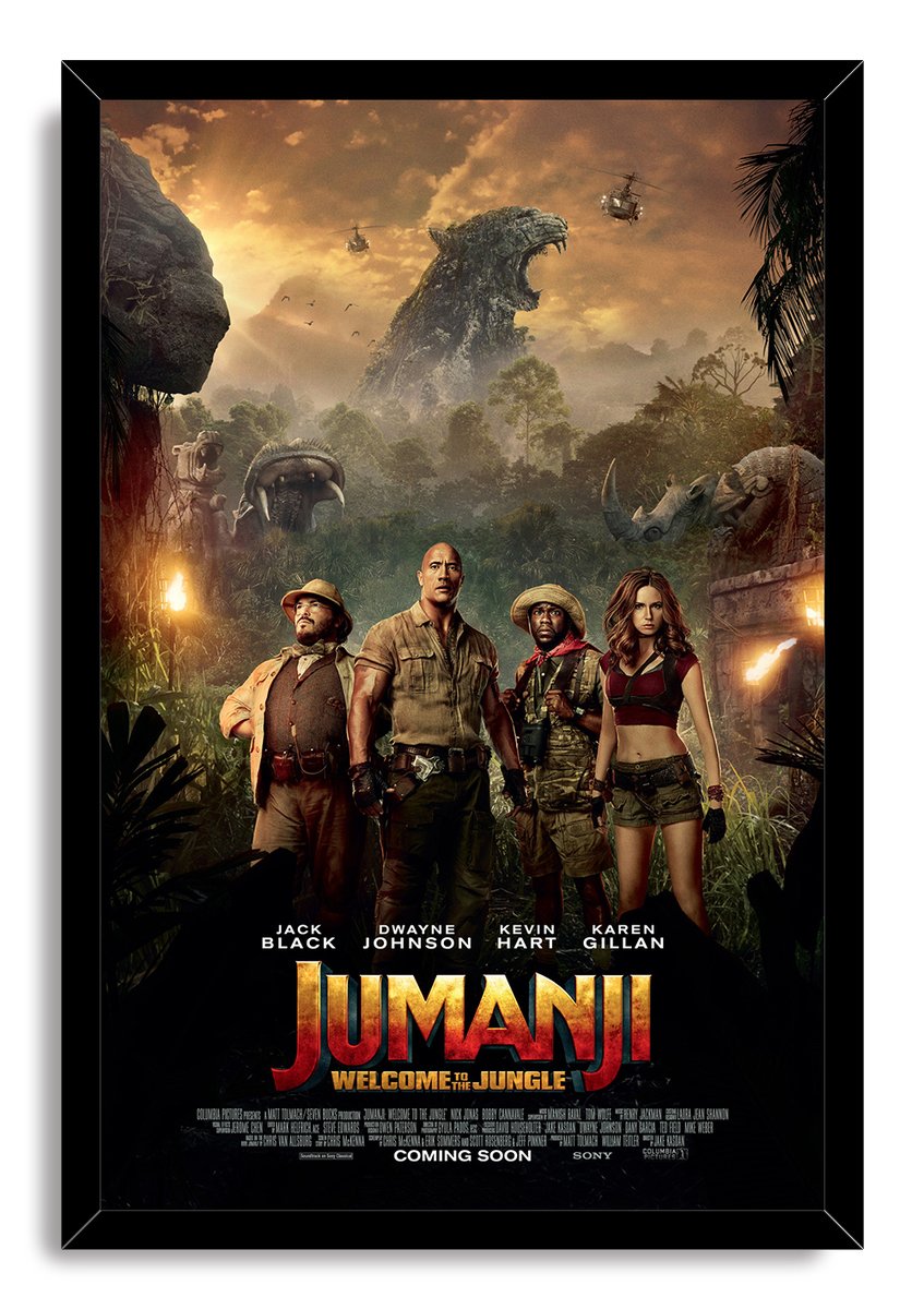 Jumanji Welcome to the Jungle Movie Poster Decorative Painting (paper and canvas) art poster printing print