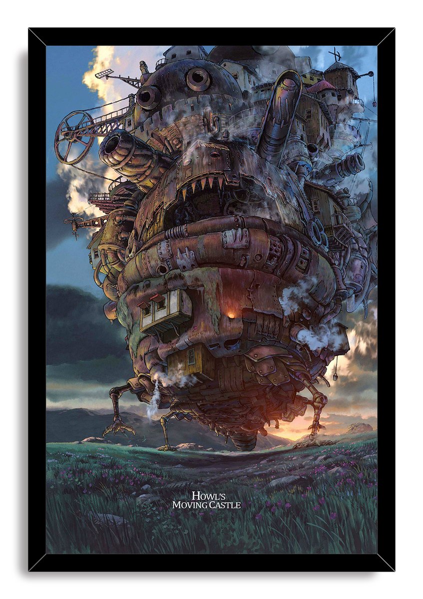 Howl's Moving Castle Decorative Painting (paper and canvas) art poster printing print