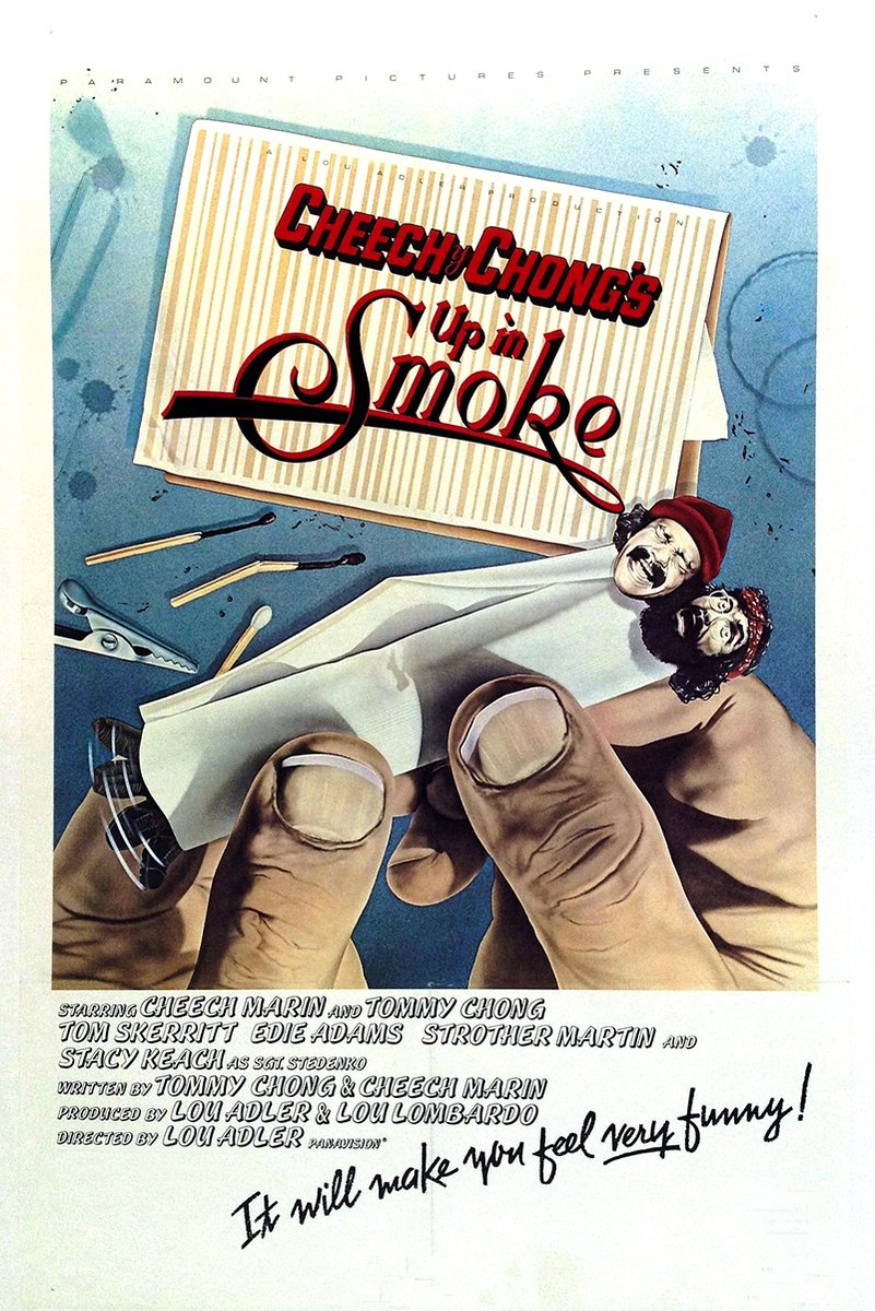 Cheech & Chong's Up in Smoke Movie Poster Decorative Painting (paper and canvas) art poster printing print