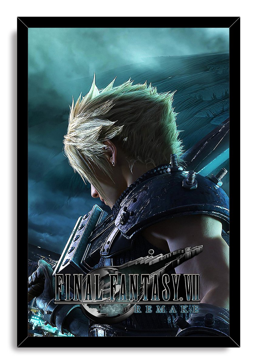 Cloud Strife Final Fantasy VII Remake Decorative Painting (paper and canvas) art poster printing print