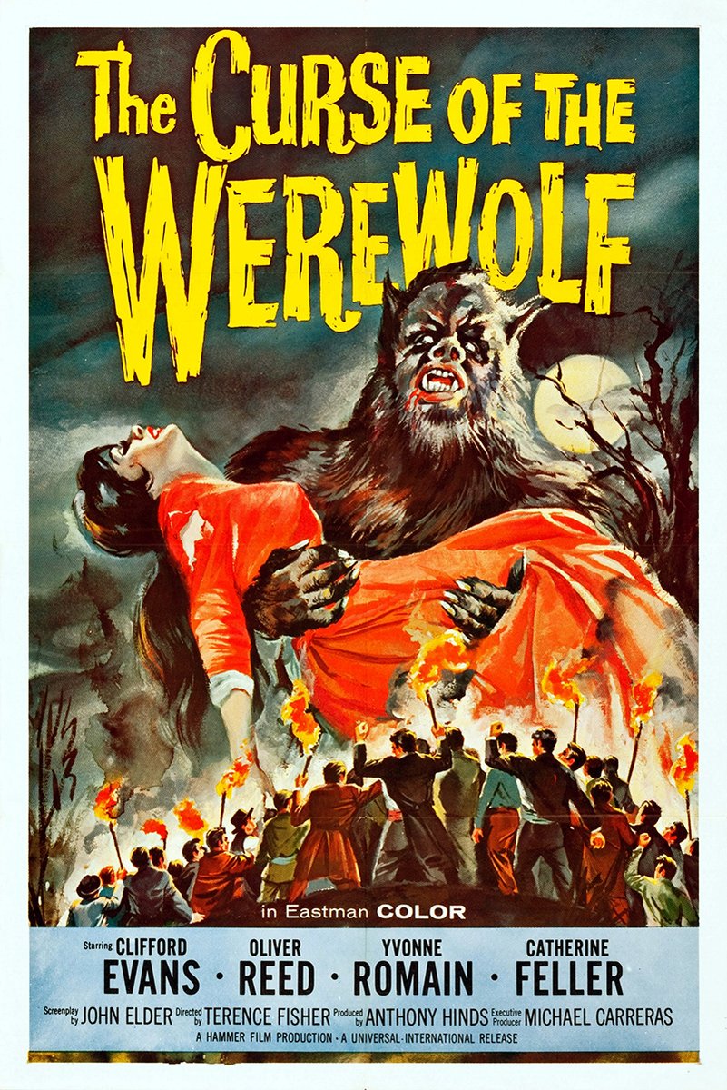 The Curse of the Werewolf Movie Poster Decorative Painting (paper and canvas) art poster printing print