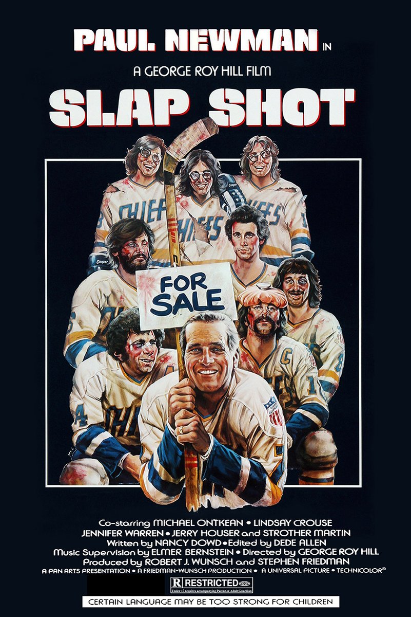 Paul Newman Slap Shot Movie Decorative Painting (paper and canvas) art poster printing print