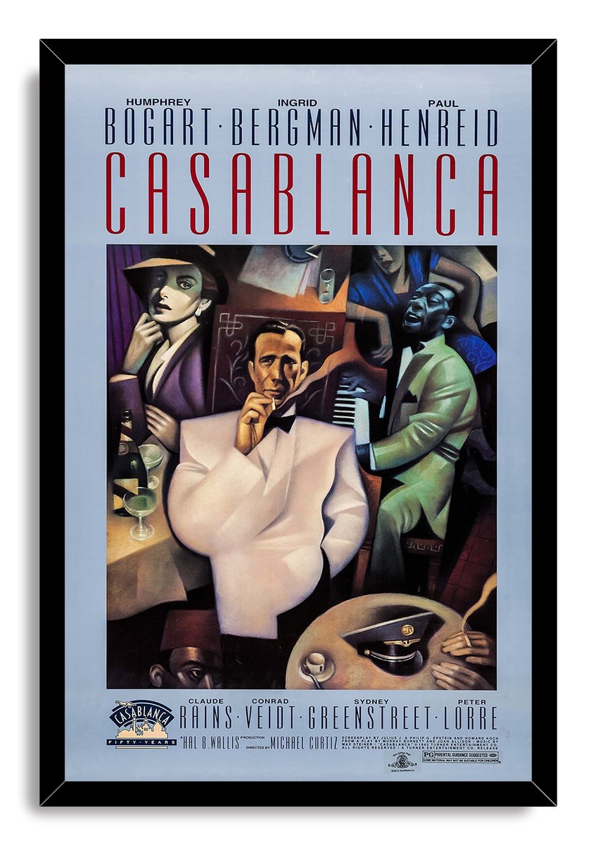 Casablanca Movie Classic Art Decorative Painting (paper and canvas) art poster printing print