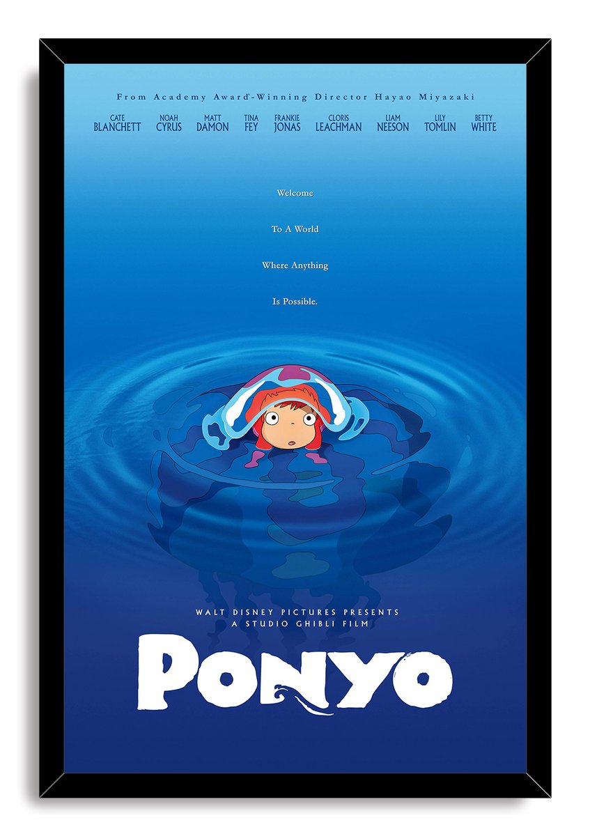 Ponyo Decorative Painting (paper and canvas) art poster printing print