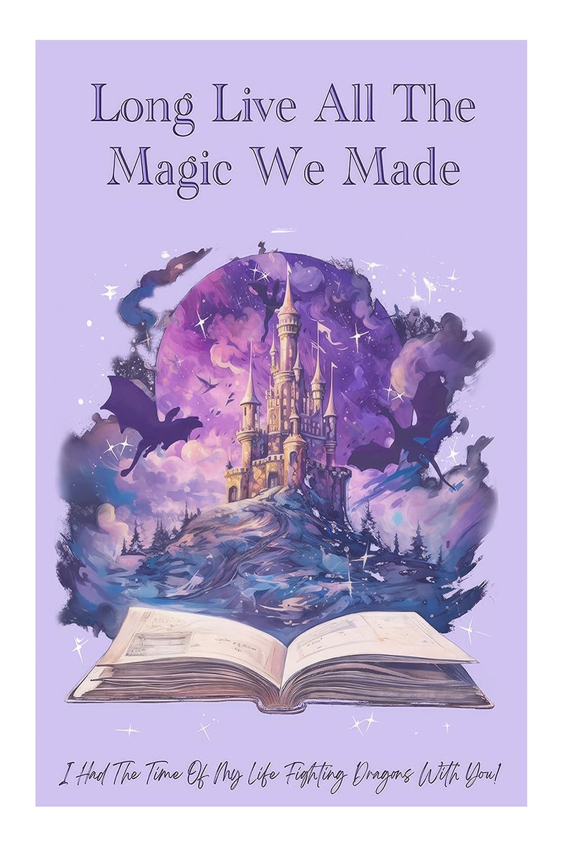 Enchanted Castle Dragons Book Fantasy Decorative Painting (paper and canvas) art poster printing print