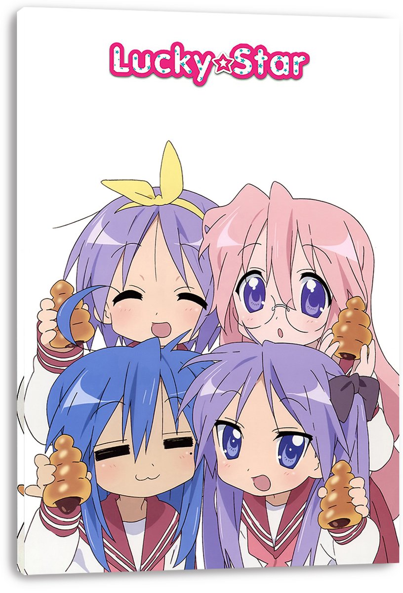Lucky Star Anime Girls Decorative Painting (paper and canvas) art poster printing print