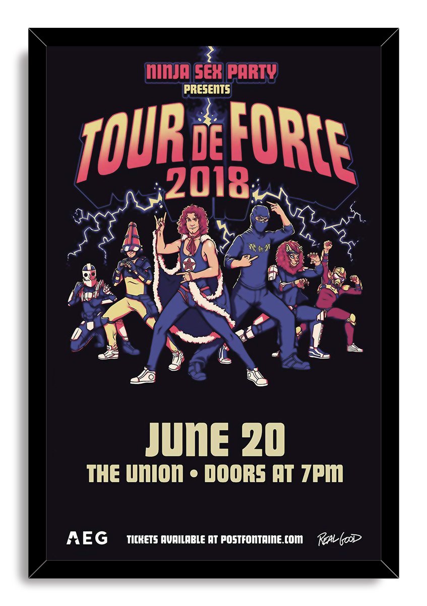 Ninja Sex Party Tour de Force 2018 Concert Decorative Painting (paper and canvas) art poster printing print