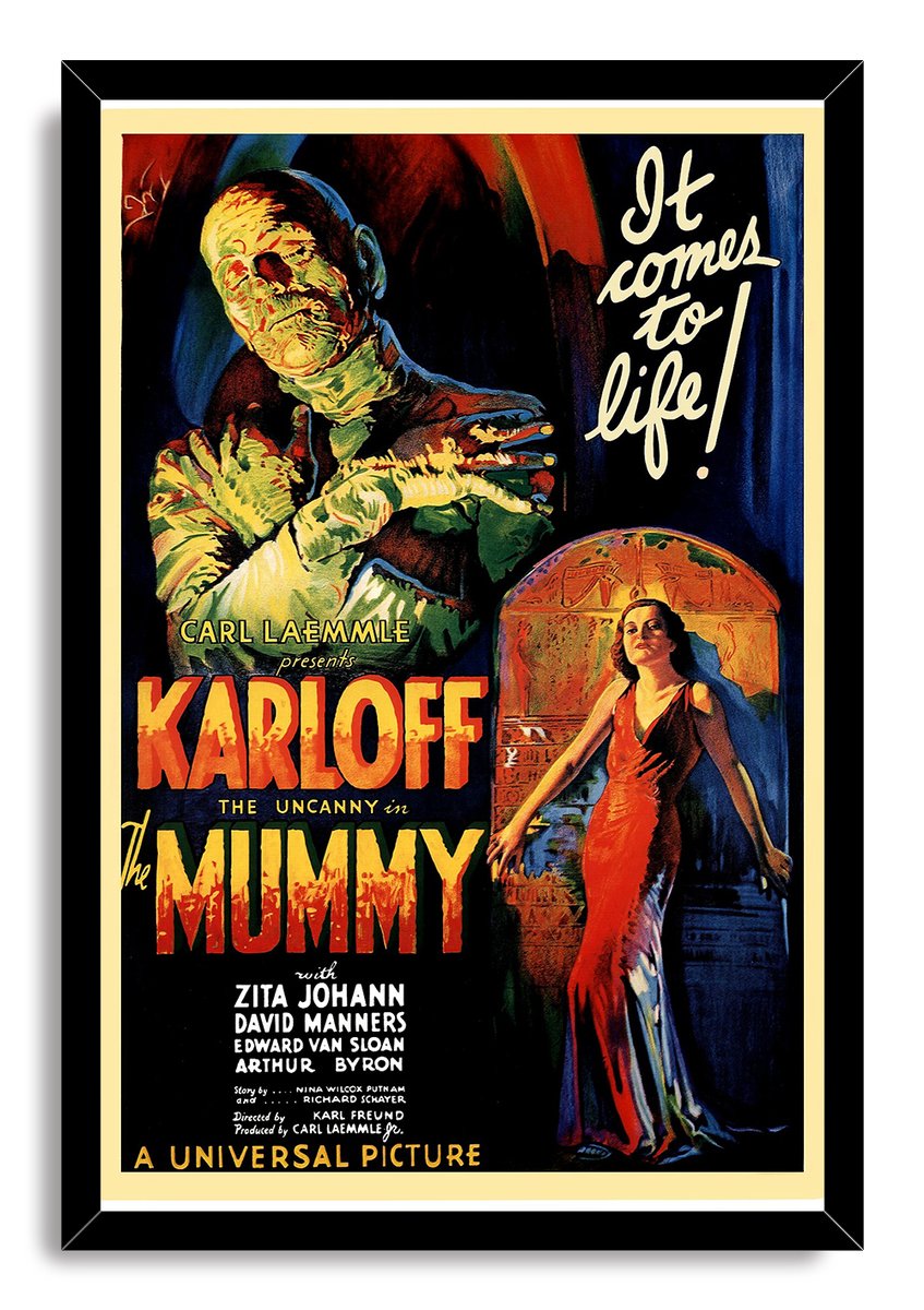 The Mummy (1932) Classic Horror Movie Poster Decorative Painting (paper and canvas) art poster printing print
