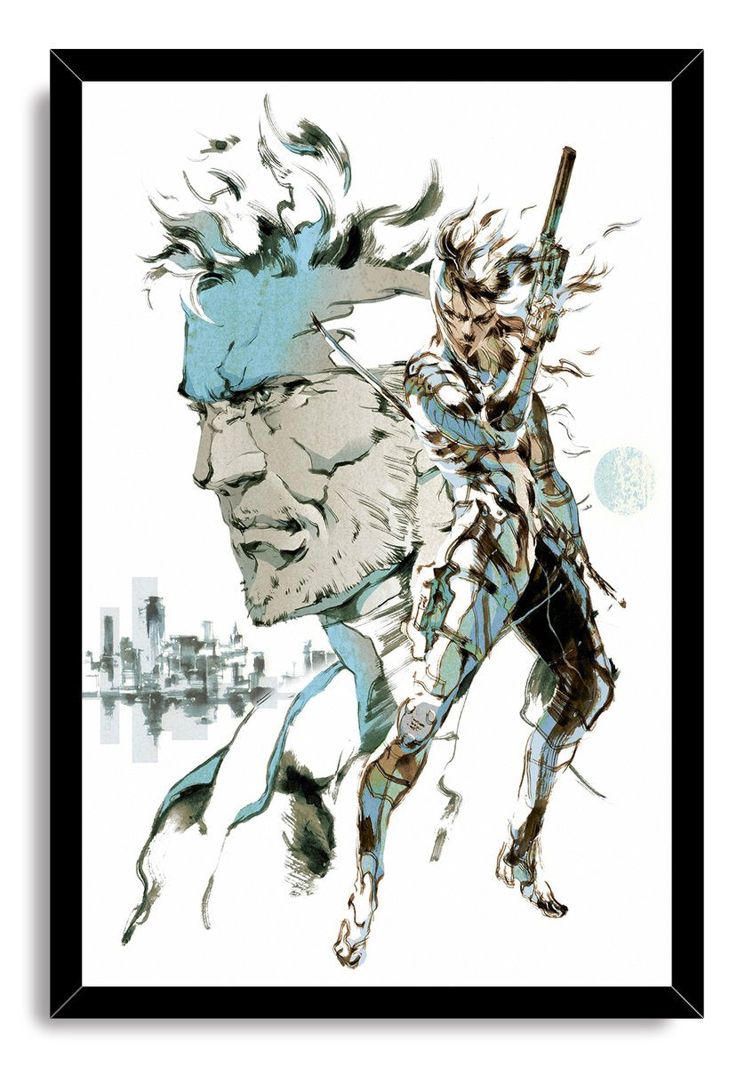 Metal Gear Solid Old Snake Raiden Decorative Painting (paper and canvas) art poster printing print