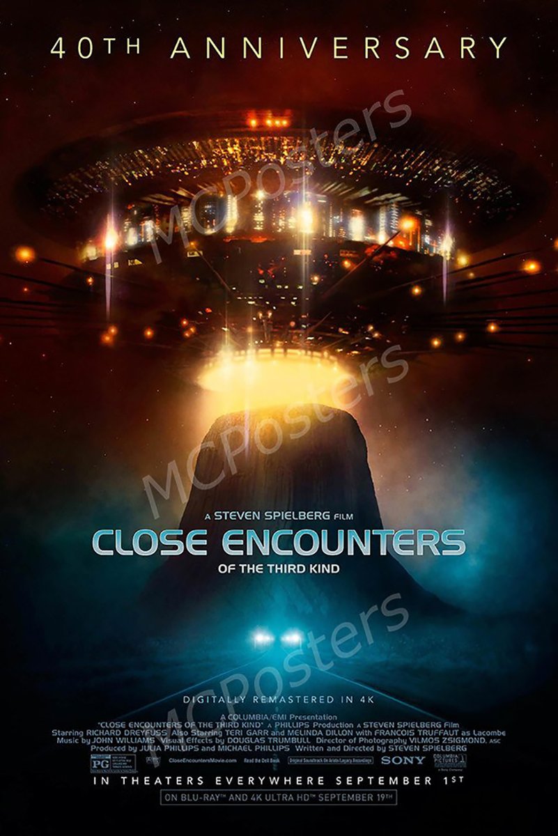 Close Encounters of the Third Kind Movie Decorative Painting (paper and canvas) art poster printing print