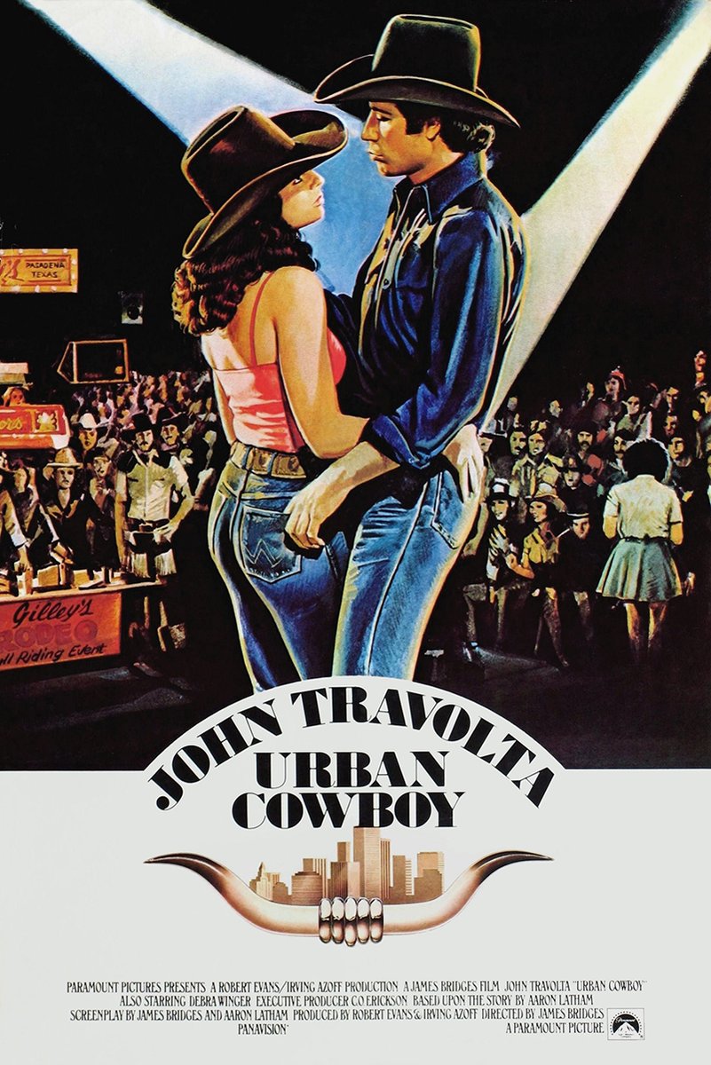 John Travolta Urban Cowboy Movie Poster Decorative Painting (paper and canvas) art poster printing print